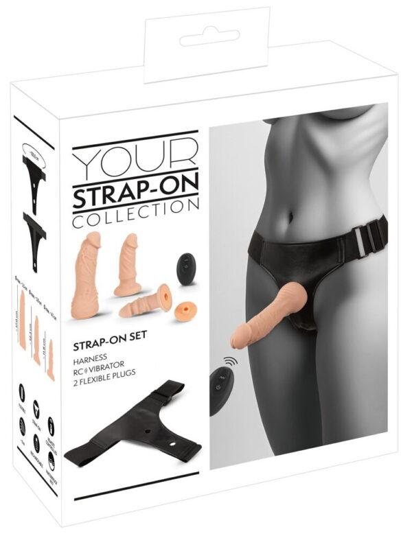 Arnés con 3 dildos intercambiables y mando You2toys - Imagen 2