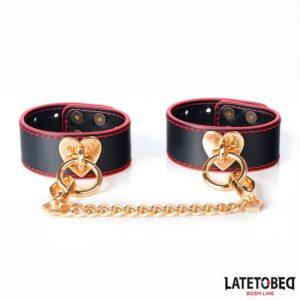 Esposas con cadena dorada y corazón Intoyou