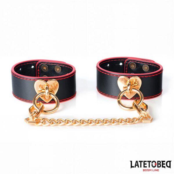 Esposas con cadena dorada y corazón Intoyou