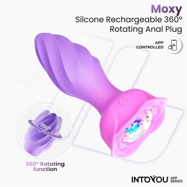 Plug anal con rotación y APP Moxy - Imagen 3