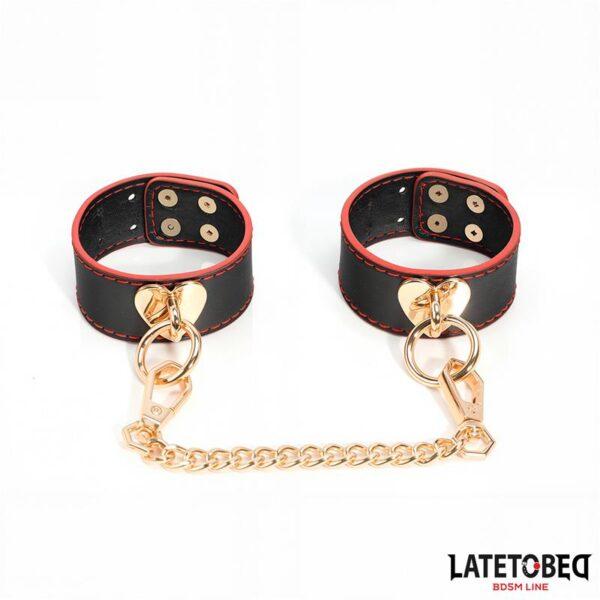 Esposas con cadena dorada y corazón Intoyou - Imagen 3