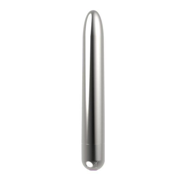 Vibrador rígido USB plata 18cm - Imagen 3