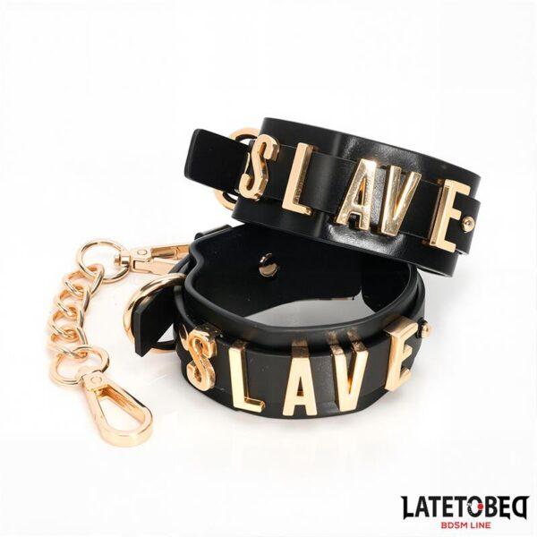 Esposas con cadena dorada Slave - Imagen 7