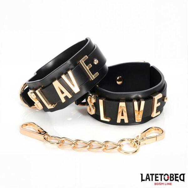 Esposas con cadena dorada Slave - Imagen 6