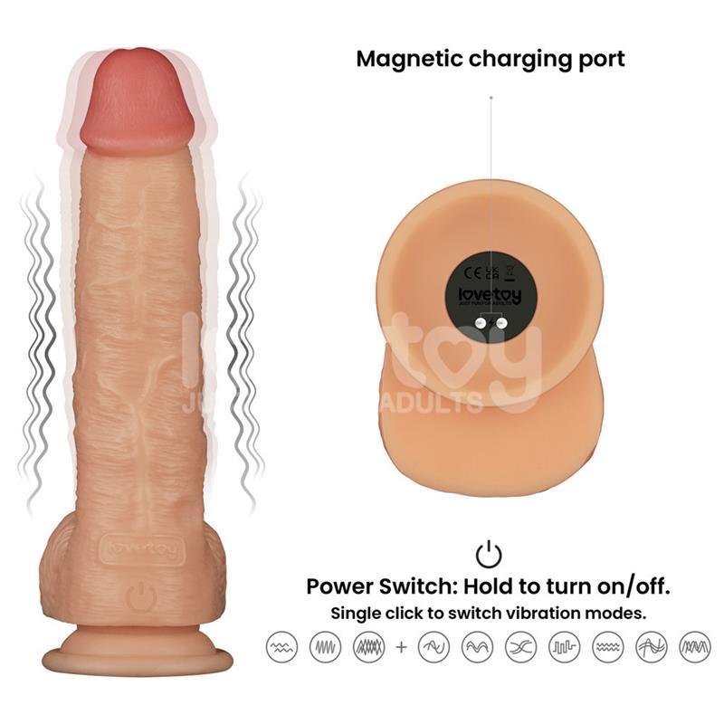 Realístico recargable 9.5" Power Basics - Imagen 12