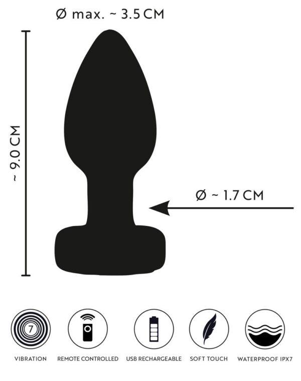 Rc flashing butt plug with vibration - Imagen 10