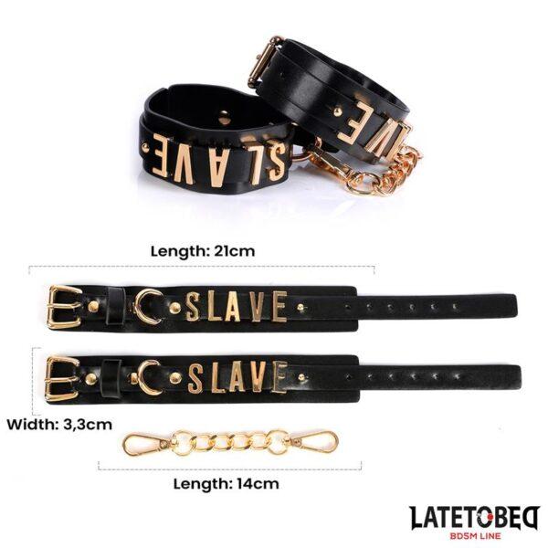Esposas con cadena dorada Slave - Imagen 10