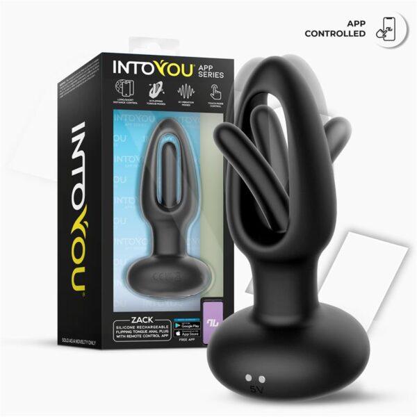 Plug anal con efecto flipping y APP Zack - Imagen 9