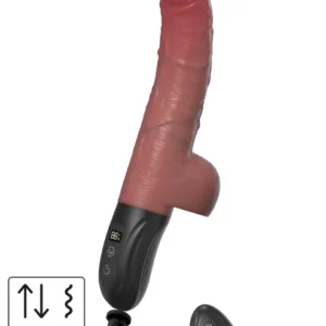 Realistic thrusting and wiggling vibrator