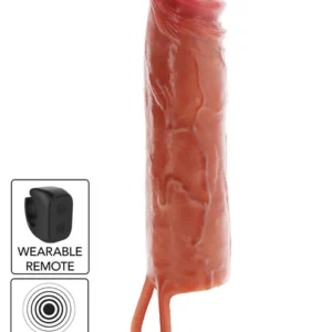 Hydrated skyn penis silicone sleeve vibrating 20cm