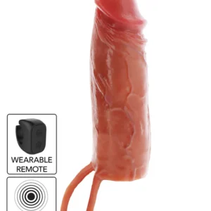 Hydrated skyn penis silicone sleeve vibrating 16cm