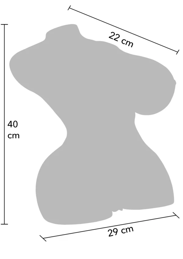 Torso realístico 10kg con efecto milking - Imagen 3