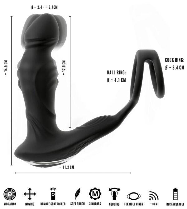 RC Vibrating Prostate Plug with Nodding Function - Imagen 13