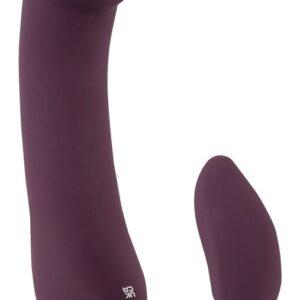 Nooding tip vibrator with bendable clit stimulator