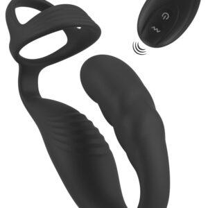 Cockring with RC prostate plug