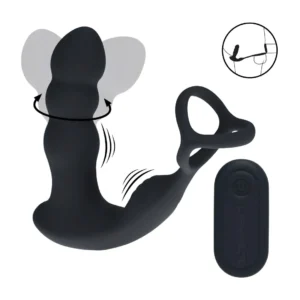 Plug anal rotador con anillo Levelz
