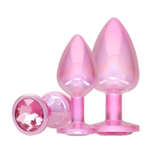 Set 3 plugs rosa Paris collection