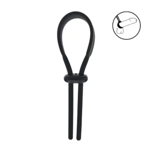 Wide Adjustable Silicone Lasso Cockring 5mm Levelz