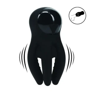 Digital vibrating head penis stimulator with tentacles