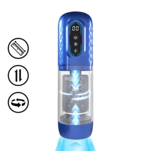 Masturbador con succión,rotación,thrusting y vibración Vortex