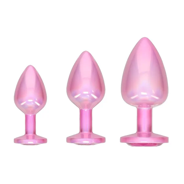 Set 3 plugs rosa Paris collection - Imagen 2