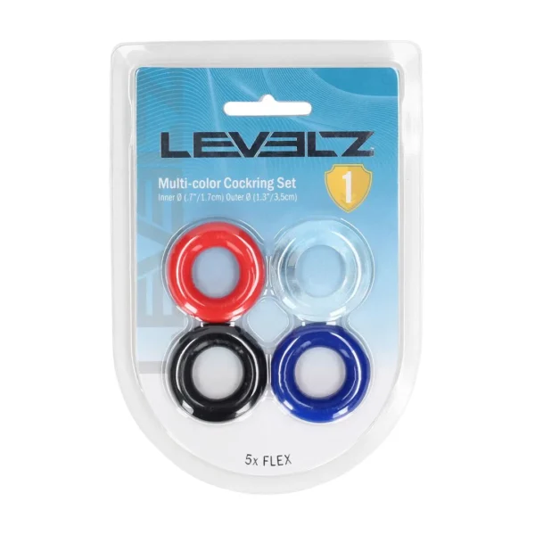 Multicolor cockring set 4 units - Imagen 2