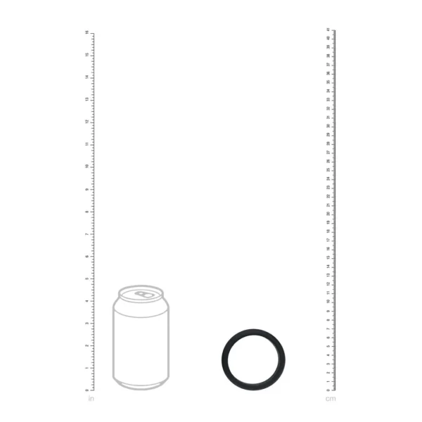 Wide O Silicone Cockring T-XXL 55mm - Imagen 3