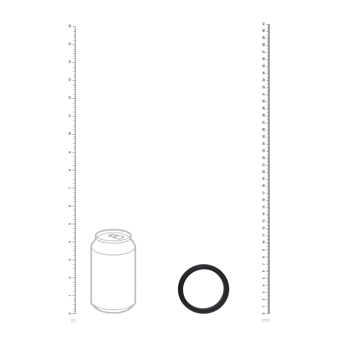 Wide O Silicone Cockring T-XXL 55mm - Imagen 3