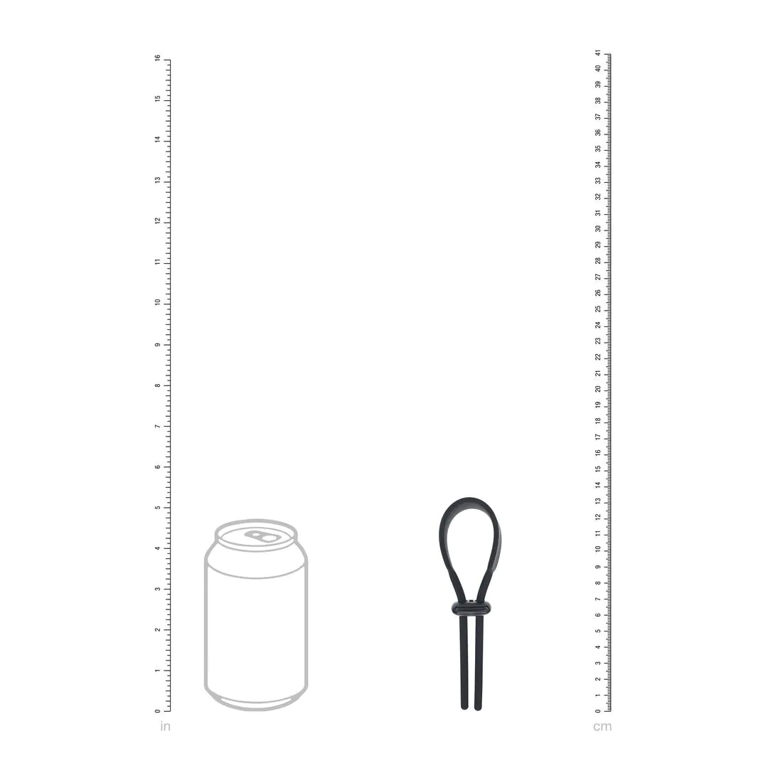 Wide Adjustable Silicone Lasso Cockring 5mm Levelz - Imagen 3