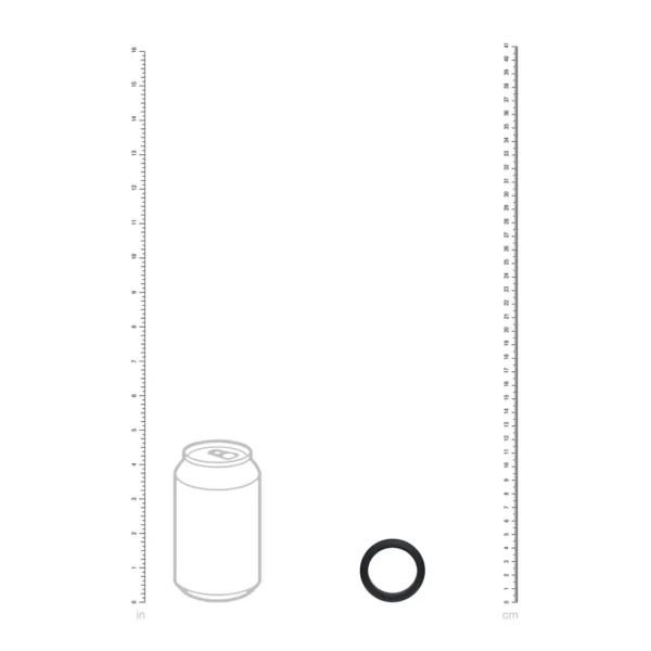 Wide O Silicone Cockring T-M 35mm - Imagen 3