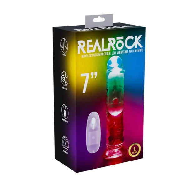 Led vibrating straight cock 18cm - Imagen 2