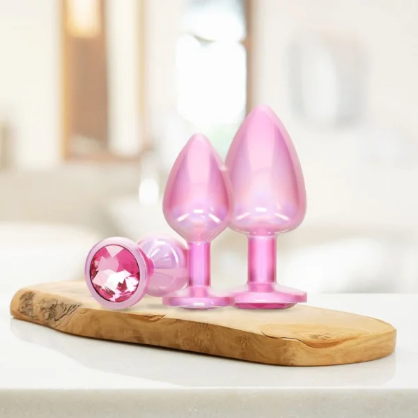 Set 3 plugs rosa Paris collection - Imagen 5