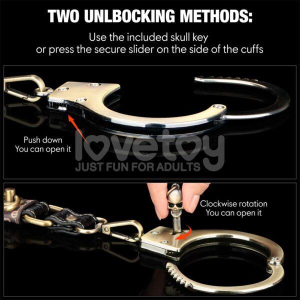 Rebellion metal handcuffs - Imagen 9