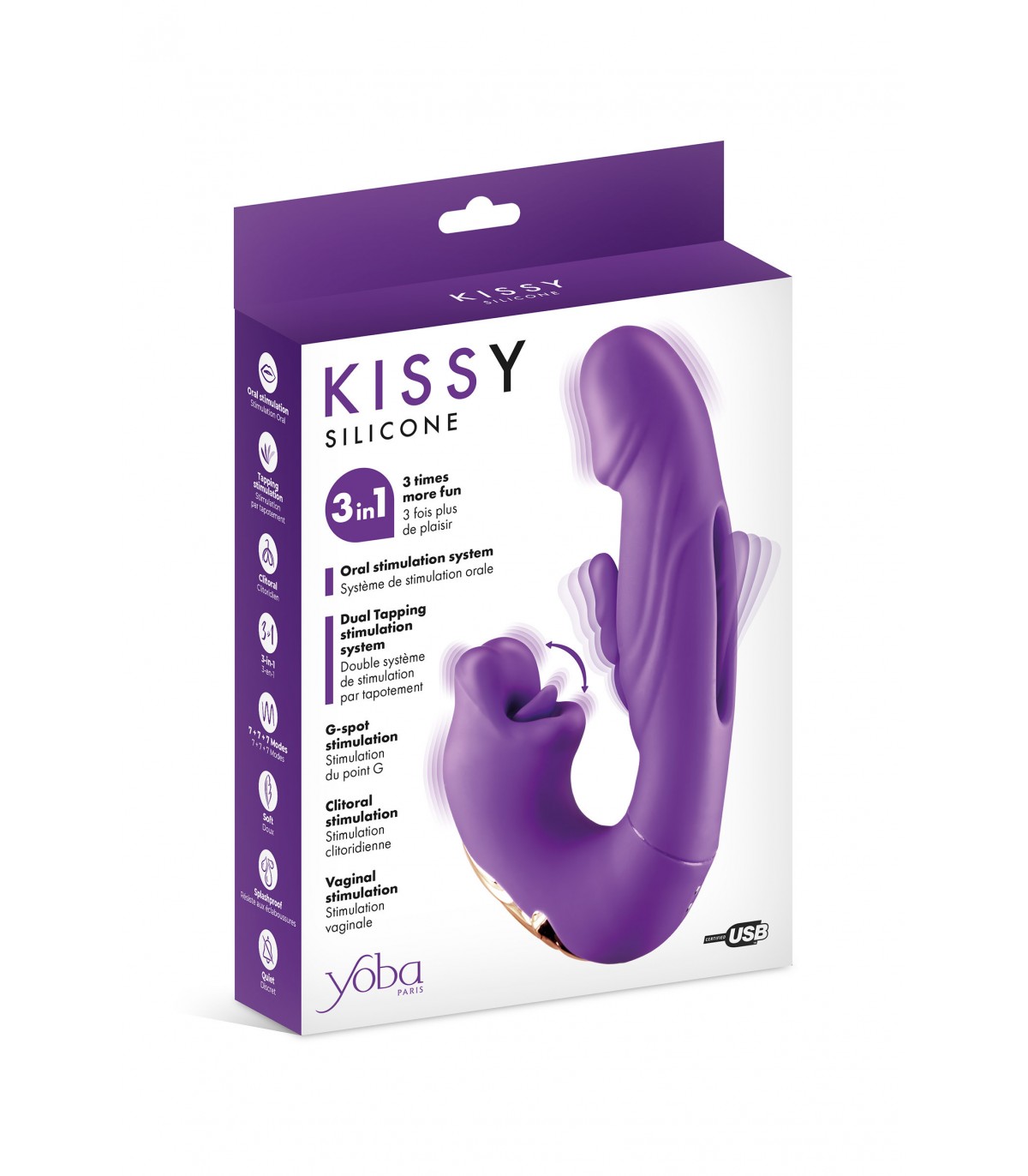 Vibrador Kissy triple estimulador - Imagen 2