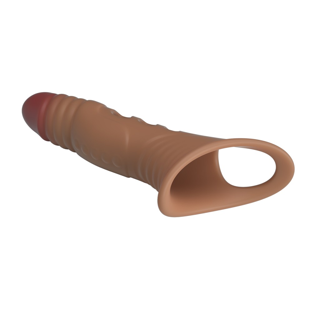 Vibrating penis sleeve 22cm - Imagen 4