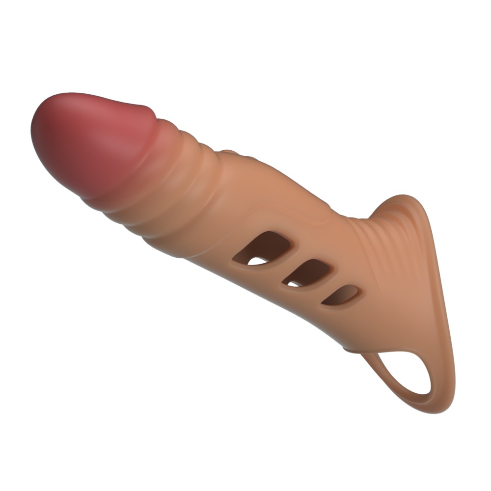 Vibrating penis sleeve 22cm - Imagen 5