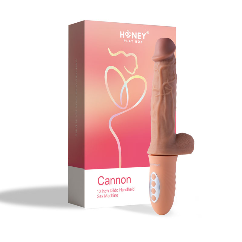 Realístico vibrador con thrusting y calor Cannon - Imagen 3