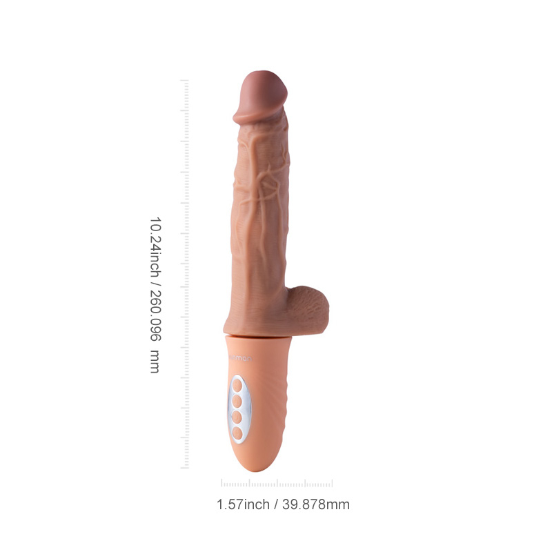 Realístico vibrador con thrusting y calor Cannon - Imagen 6