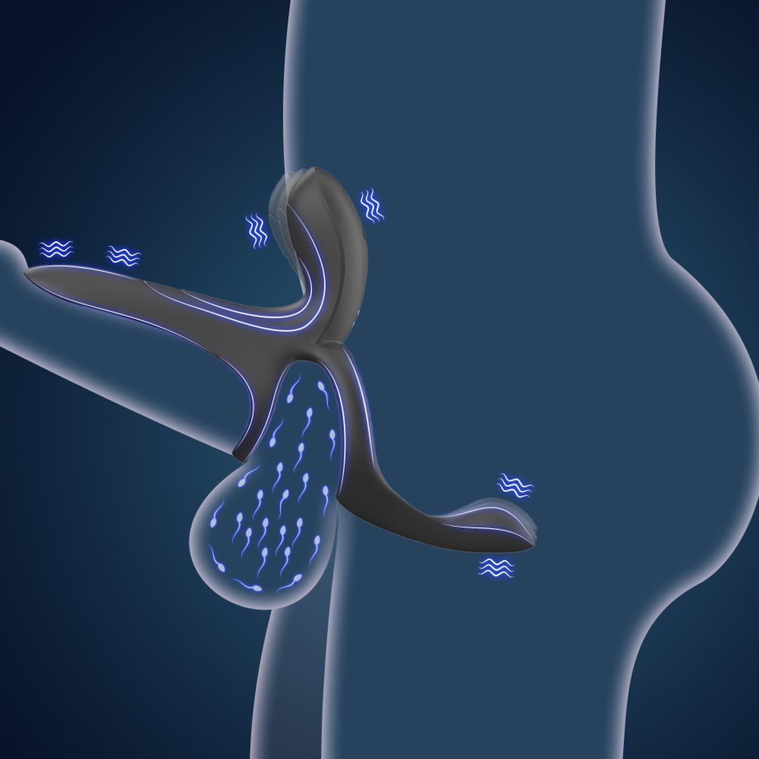 Vibrating cockring with clitorial Erospace - Imagen 9