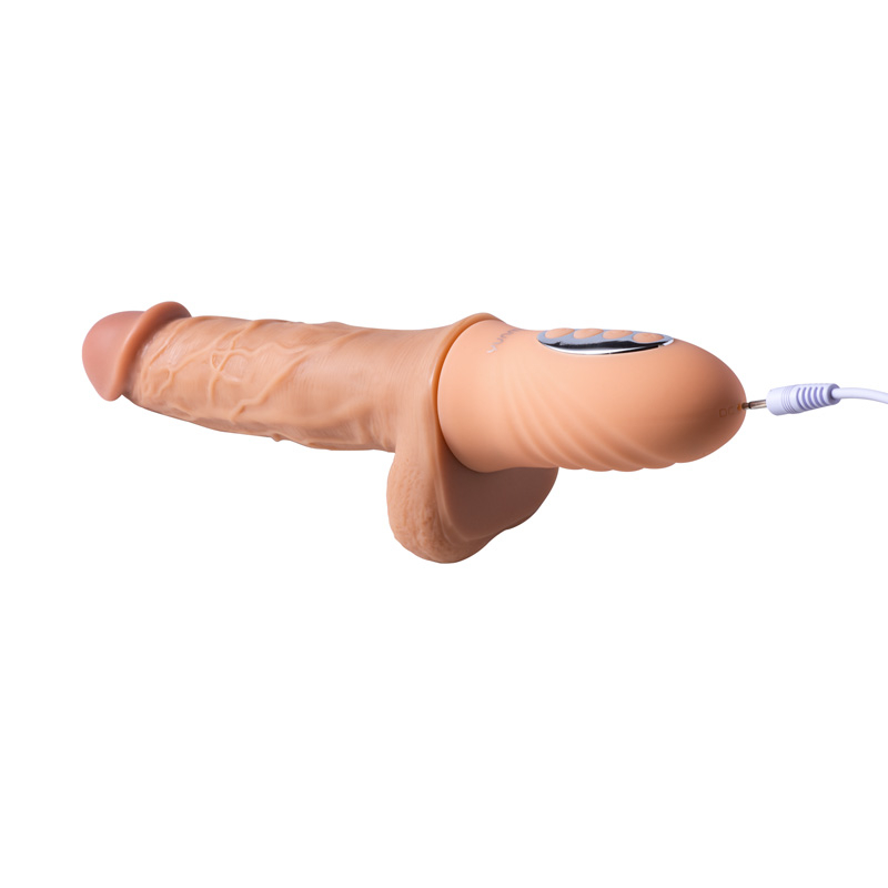 Realístico vibrador con thrusting y calor Cannon - Imagen 7