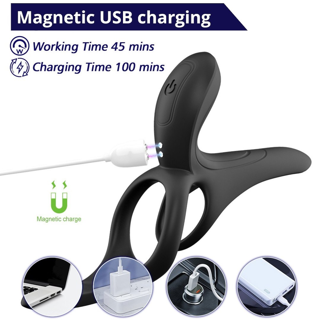 Vibrating cockring with clitorial Erospace - Imagen 14