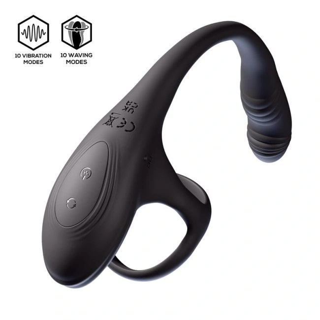 Anillo con vibrador prostático rotador Passion - Imagen 4