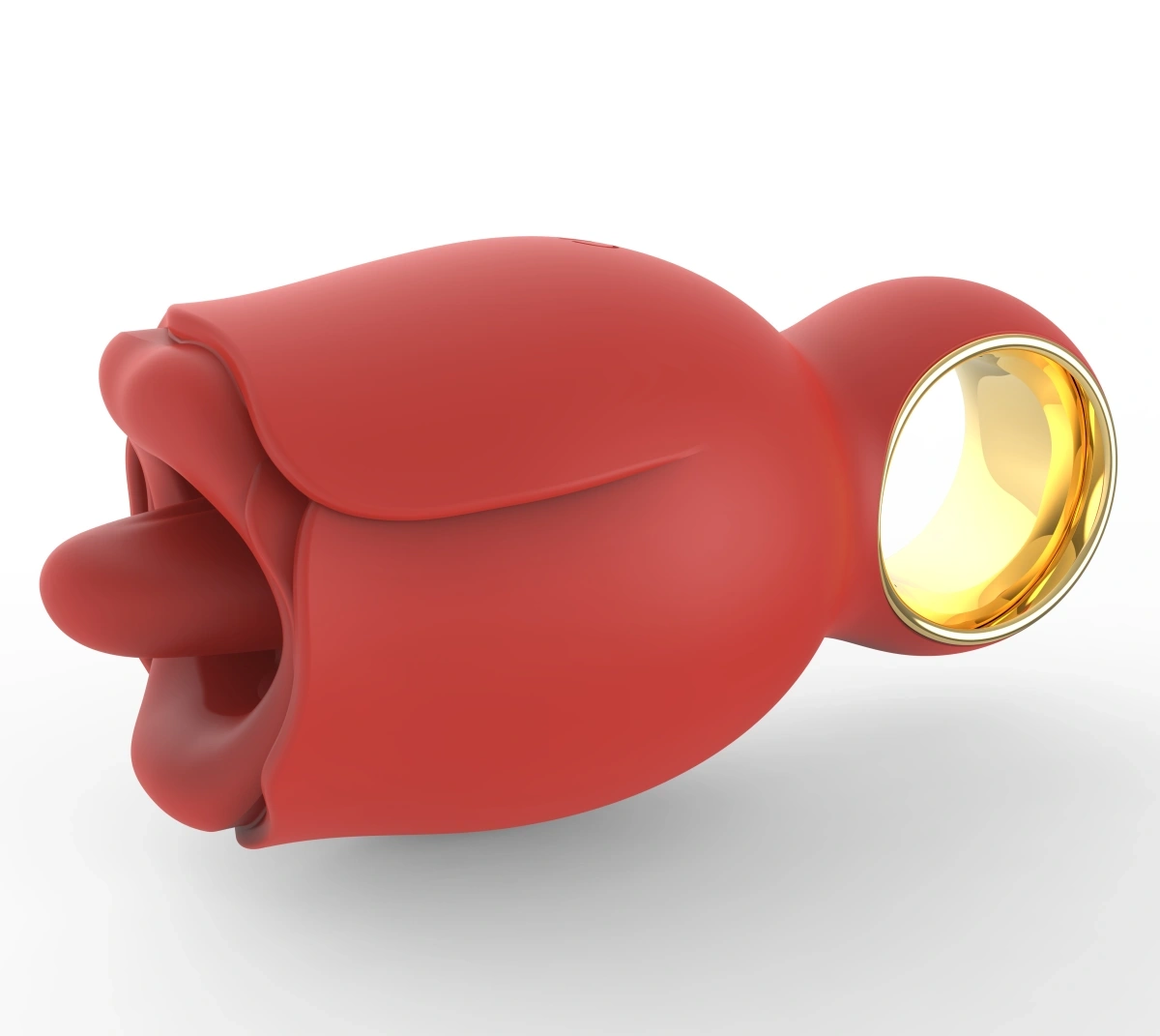 Anillo dedo con forma rosa y lengua rotadora - Imagen 6