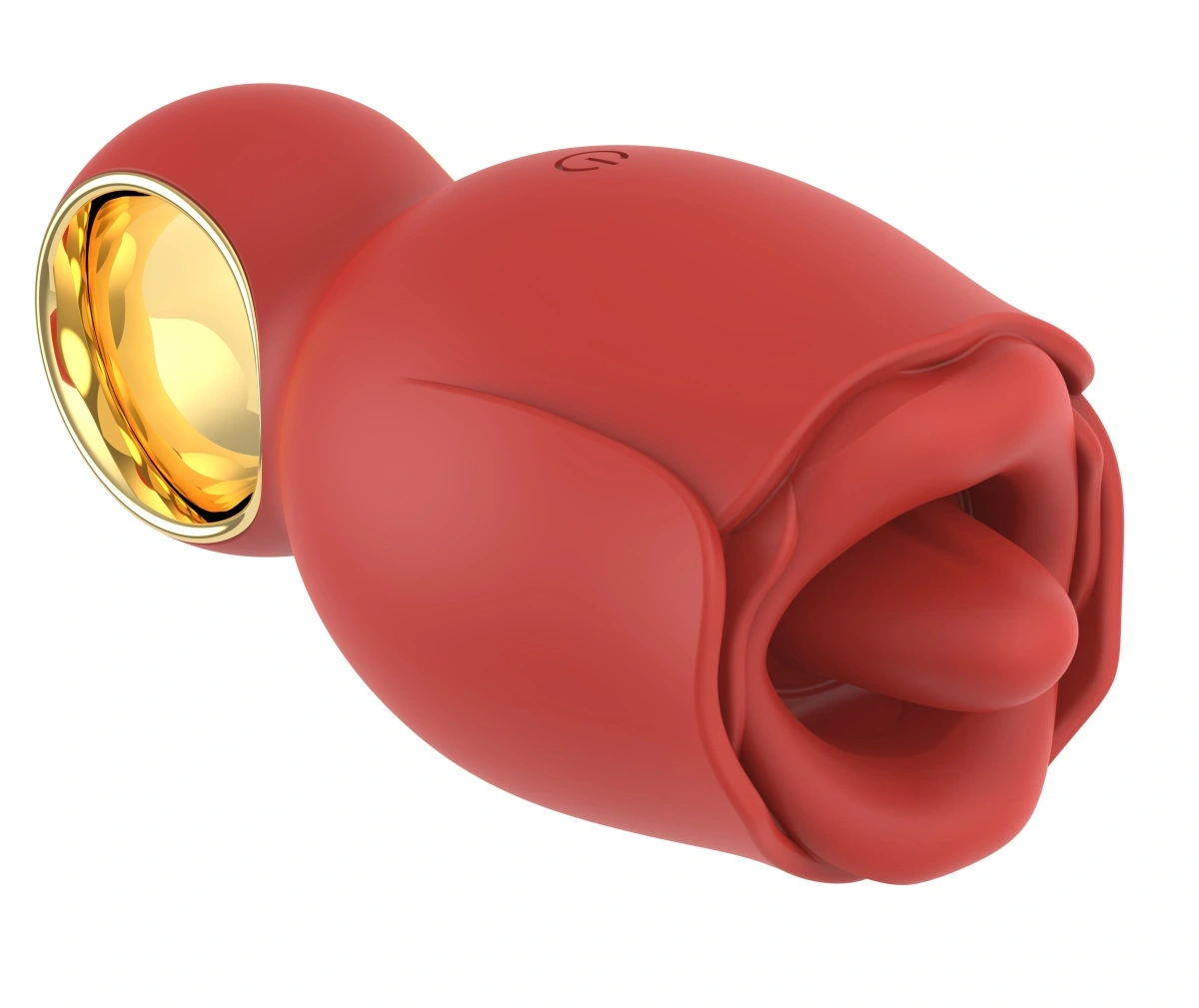 Anillo dedo con forma rosa y lengua rotadora - Imagen 7