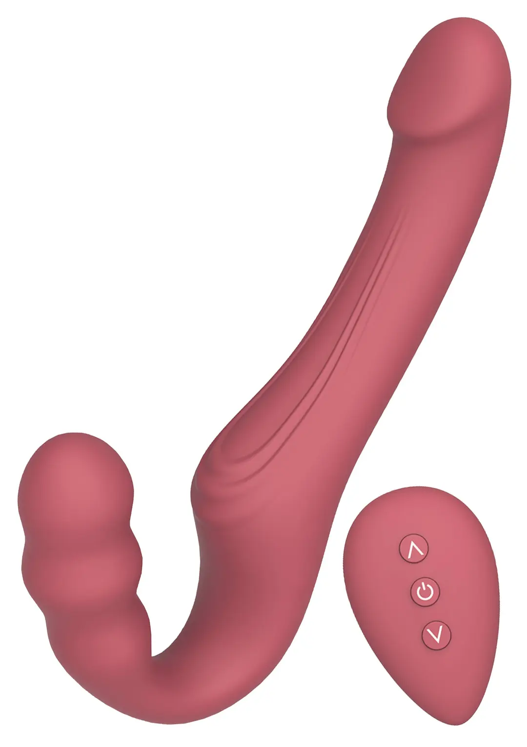 Strapless strap on vibrator