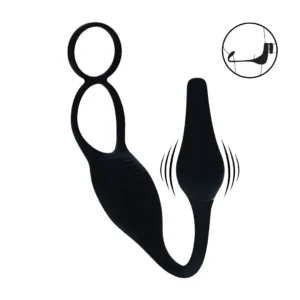 Vibrador prostático con anillo doble Levelz