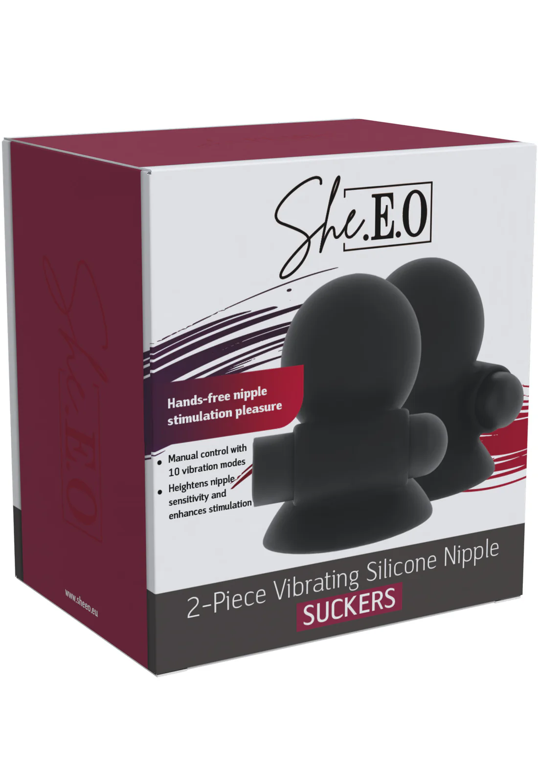 Rechargeable Vibrating Nipple Suckers by She.E.O - Imagen 2