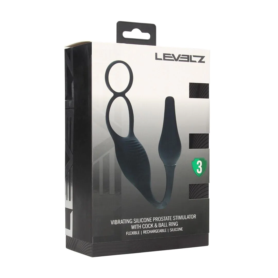 Vibrador prostático con anillo doble Levelz - Imagen 2