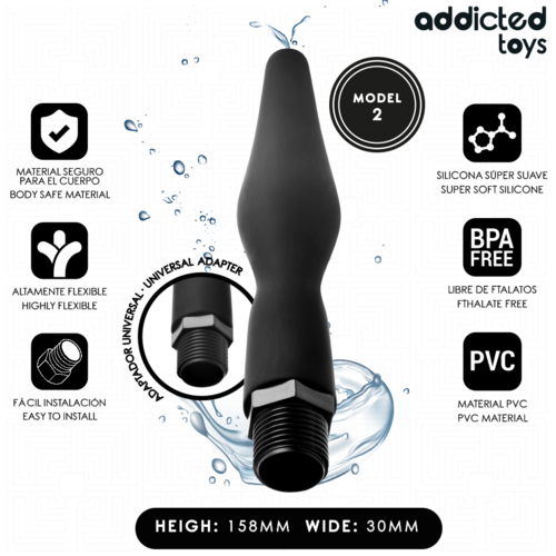 Limpiador anal con adaptador mod.2