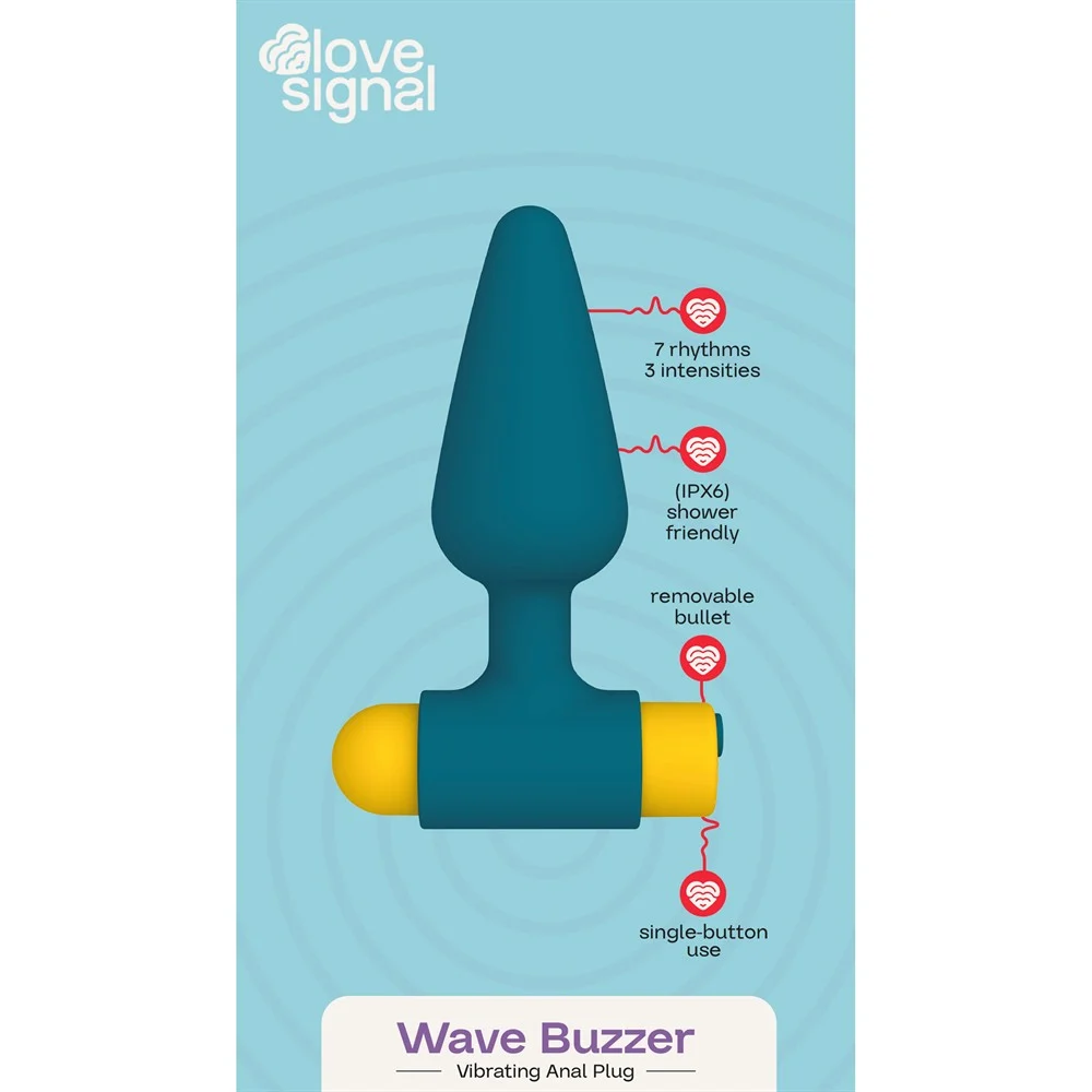 Vibrating anal plug Wave buzzer - Imagen 6